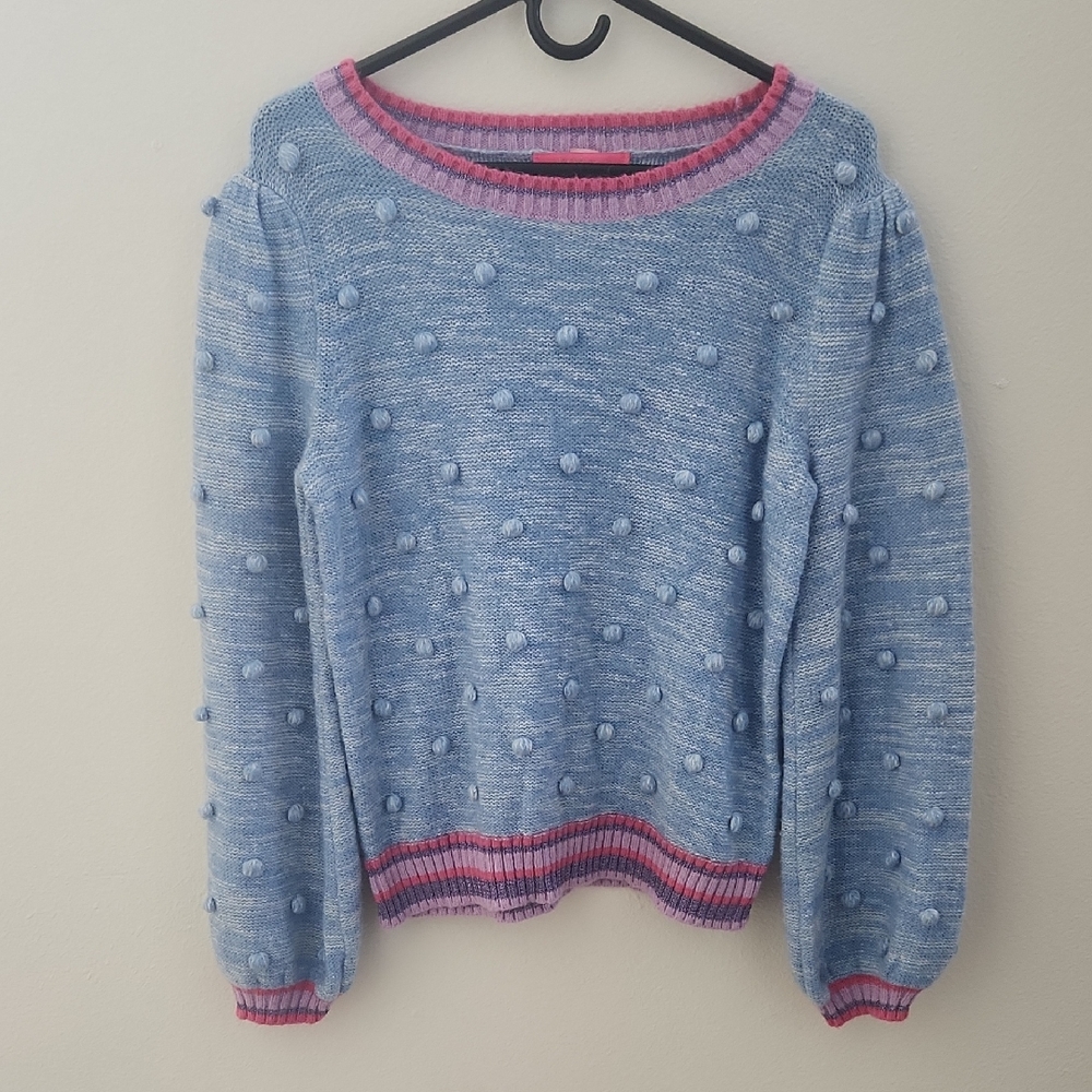 Lilly Pulitzer Verna Blue Peri Marl Sweater Size Large